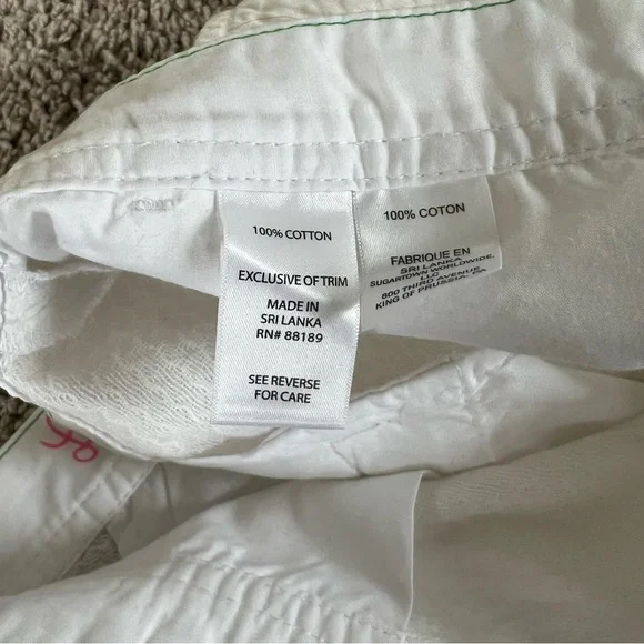 {Lilly Pulitzer} White Scalloped Buttercup Shorts - Picture 10 of 10